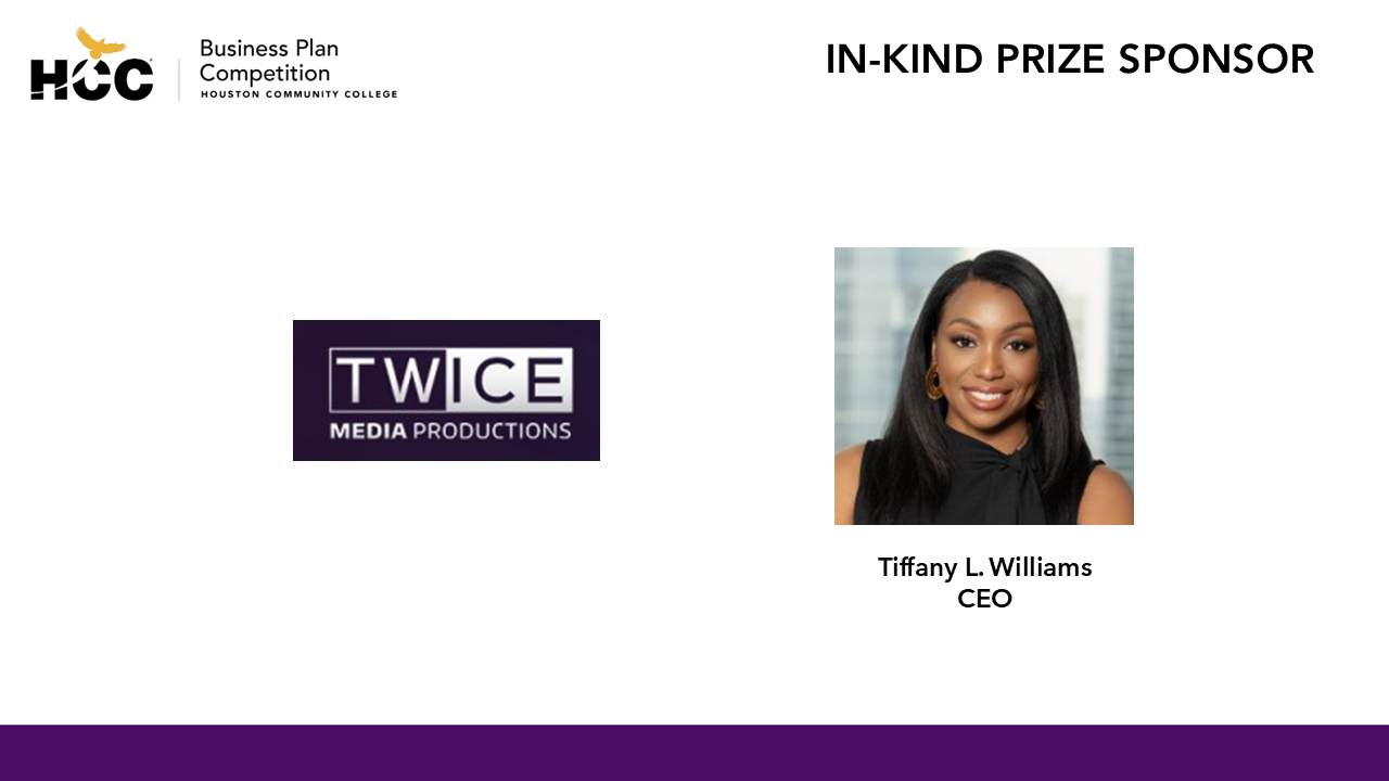 Twice Media Production 2025 Business Plan Competition In-Kind Prize Sponsor