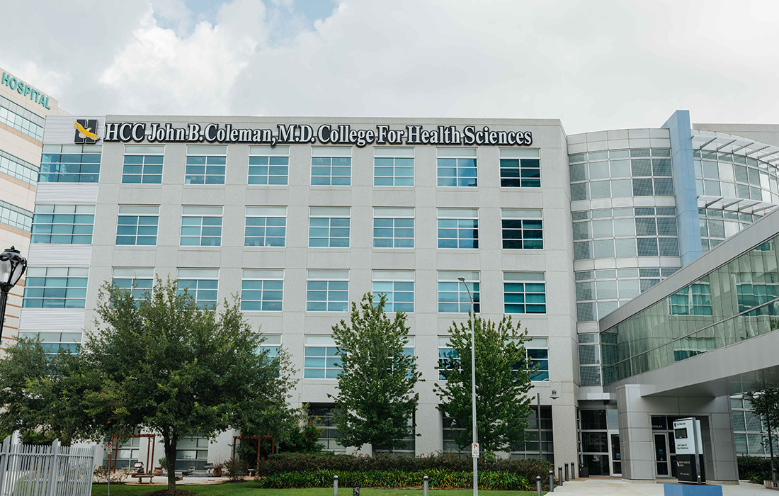 Exterior view of HCC Coleman College for Health Sciences